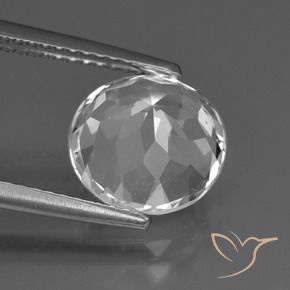 Topaz Gemstone in 9.5 mm (calibrated) Size for Sale, Topaz Stone in Warm White Color