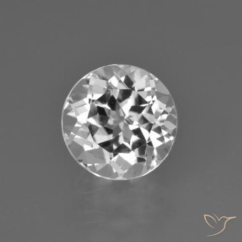3.05ct Natural Clear White Topaz, Round, VS