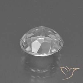 Topaz Gemstone in 9.5 mm (calibrated) Size for Sale, Topaz Stone in Clear White Color