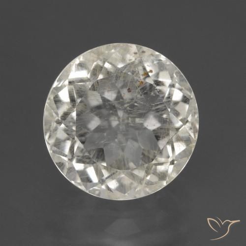 4.12ct Natural Warm White Topaz, Round, VS-SI