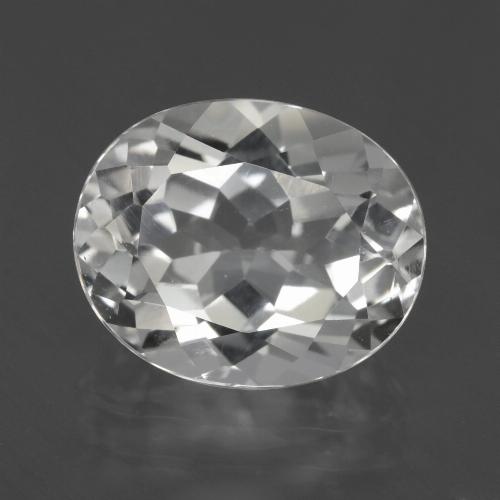 Clear White Топаз Камень - 5.6ct Фасетный Овал (ID: 425943)