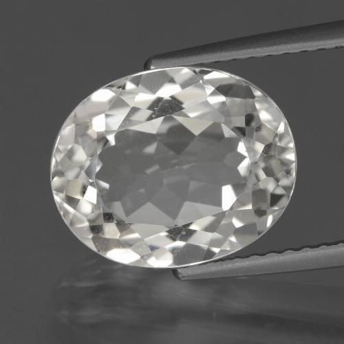 Warmweiß Topas Edelstein - 5.7ct Oval facettiert (ID: 425949)