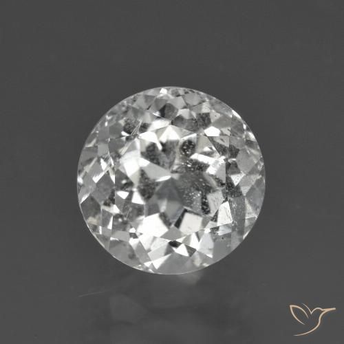 3.49ct Natural Warm White Topaz, Round, VS-SI