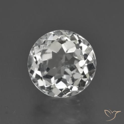 3.15ct Natural Warm White Topaz, Round, VS