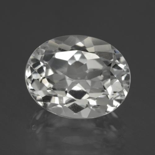 Warm White Топаз Камень - 3.7ct Фасетный Овал (ID: 426048)
