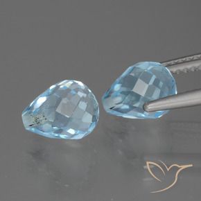 Topaz Gemstones in 8 x 6 mm (calibrated) Size for Sale, Topaz Stones in Sky Blue Color
