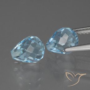 Topaz Gemstones in 8 x 6 mm (calibrated) Size for Sale, Topaz Stones in Sky Blue Color