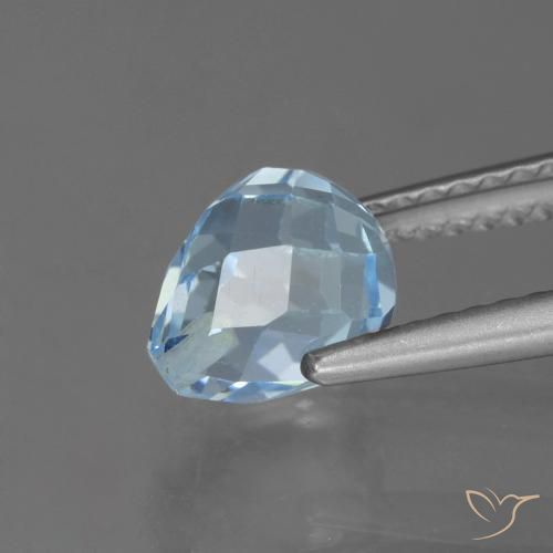 Topaz Gemstone in 7.3 x 6.1 mm Size for Sale, Topaz Stone in Sky Blue Color