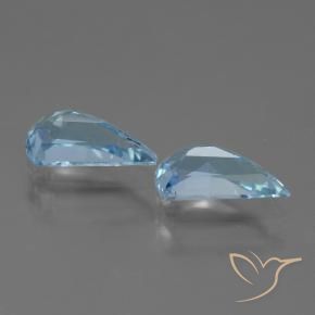 Topaz Gemstones in 9.8 x 5 mm Size for Sale, Topaz Stones in Sky Blue Color
