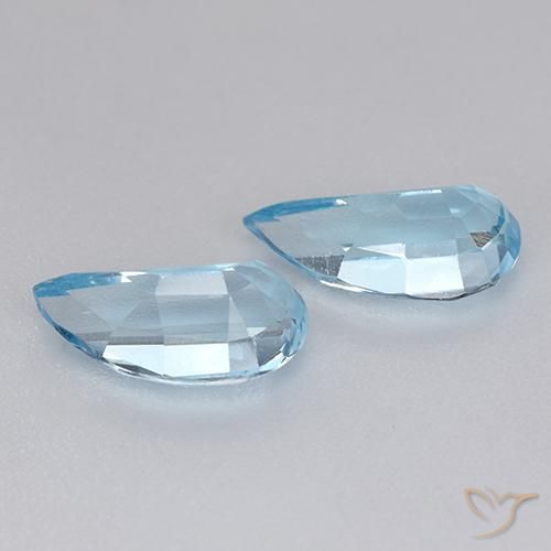 Topaz Gemstones in 9.7 x 5.2 mm Size for Sale, Topaz Stones in Sky Blue Color