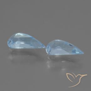 Topaz Gemstones in 10 x 4.9 mm Size for Sale, Topaz Stones in Sky Blue Color