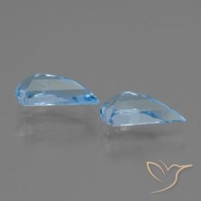 Topaz Gemstones in 9.9 x 5 mm Size for Sale, Topaz Stones in Sky Blue Color