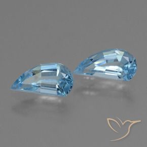 2.87 ctw Blue Topaz Stones, Natural Topaz in Fancy Facet Shape for Sale