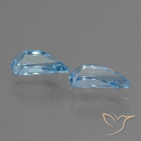 Topaz Gemstones in 10 x 5 mm Size for Sale, Topaz Stones in Sky Blue Color