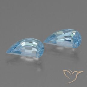 2.84 ctw Blue Topaz Stones, Natural Topaz in Fancy Facet Shape for Sale
