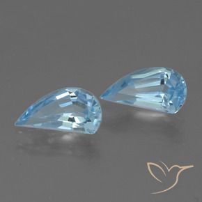 2.52 ctw Blue Topaz Stones, Natural Topaz in Fancy Facet Shape for Sale