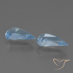 Topaz Gemstones in 10 x 5 mm Size for Sale, Topaz Stones in Sky Blue Color