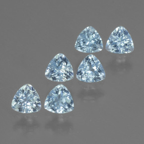 Небесно Голубой Топаз Камень - 0.3ct Огранка Триллион Фасетная (ID: 428841)