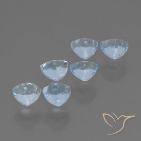 Topaz Gemstones in 4.2 x 4.1 mm Size for Sale, Topaz Stones in Sky Blue Color