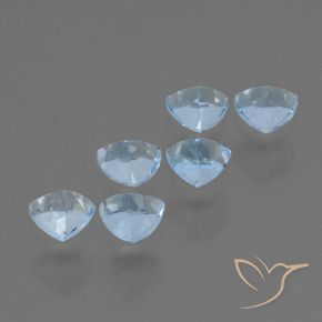 Topaz Gemstones in 4.2 x 4.1 mm Size for Sale, Topaz Stones in Sky Blue Color