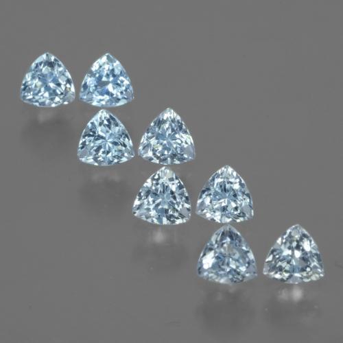 Azul Cielo Topacio Gema - 0.4ct Forma trillón (ID: 429642)