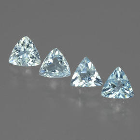 Sky Blue Topaz Gem - 0.5ct Trillion Facet (ID: 429728)