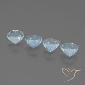 Topaz Gemstones in 5.2 x 5.1 mm Size for Sale, Topaz Stones in Sky Blue Color