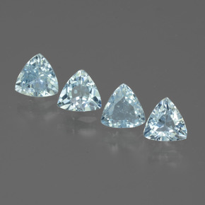 Azul claro Topacio Gema - 0.5ct Forma trillón (ID: 429739)