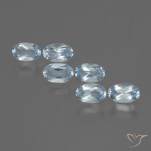 1.68ctw Natural Sky Blue Topaz, Oval, VVS-VS