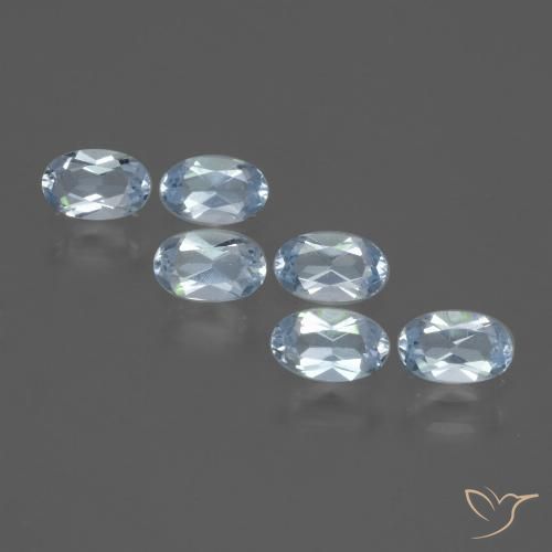 1.66ctw Natural Sky Blue Topaz, Oval, VVS-VS