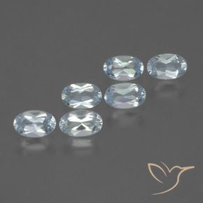 1.69 ctw Blue Topaz Stones, Natural Topaz in Oval Facet Shape for Sale