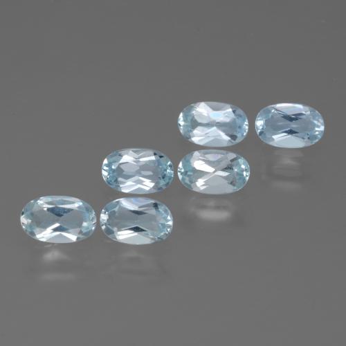 Sky Blue Topaz Gem - 0.3ct Oval Facet (ID: 429881)