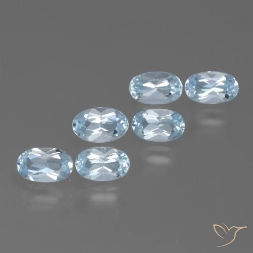 Azul Cielo Topacio Gema - 0.3ct Forma ovalada (ID: 429882)