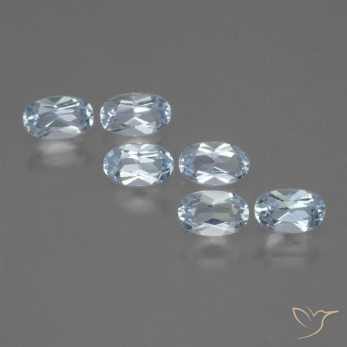 1.76ctw Natural Sky Blue Topaz, Oval, VVS-VS