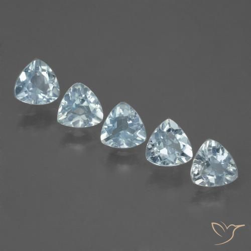 2.14ctw Natural Sky Blue Topaz, Trillion, VS