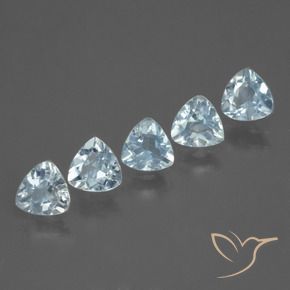 2.14 ctw Blue Topaz Stones, Natural Topaz in Trillion Facet Shape for Sale