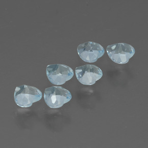 Topaz Gemstones in 4 x 4 mm (calibrated) Size for Sale, Topaz Stones in Sky Blue Color