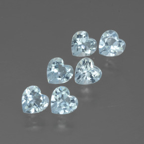 Небесно Голубой Топаз Камень - 0.3ct Фасетная огранка формы Сердце (ID: 430129)