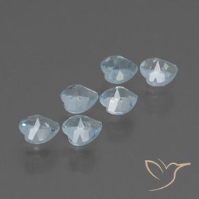 Topaz Gemstones in 4 x 4 mm (calibrated) Size for Sale, Topaz Stones in Sky Blue Color