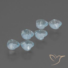 Topaz Gemstones in 4 x 4 mm (calibrated) Size for Sale, Topaz Stones in Sky Blue Color