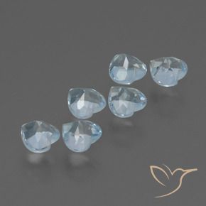 Topaz Gemstones in 3.9 x 3.8 mm Size for Sale, Topaz Stones in Sky Blue Color