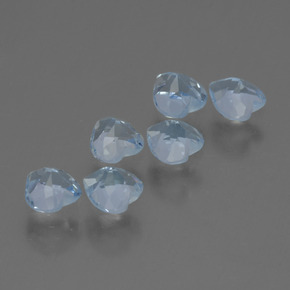 Topaz Gemstones in 4.2 x 4.1 mm Size for Sale, Topaz Stones in Sky Blue Color
