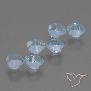Topaz Gemstones in 4.2 x 4.1 mm Size for Sale, Topaz Stones in Sky Blue Color