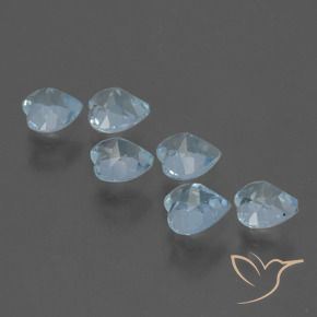Topaz Gemstones in 4 x 4 mm (calibrated) Size for Sale, Topaz Stones in Sky Blue Color