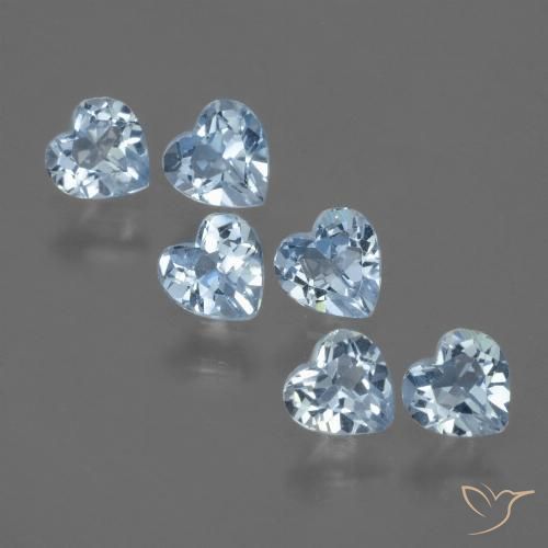 1.69ctw Natural Sky Blue Topaz, Heart, VS