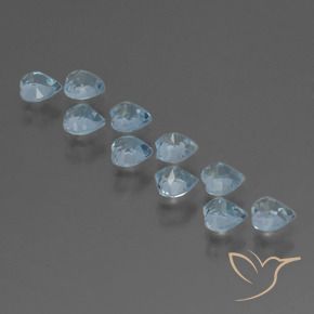 Topaz Gemstones in 4 x 4 mm (calibrated) Size for Sale, Topaz Stones in Sky Blue Color