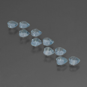 Topaz Gemstones in 4 x 4 mm (calibrated) Size for Sale, Topaz Stones in Sky Blue Color