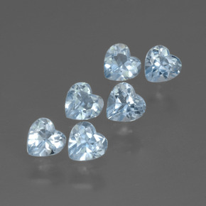 Небесно Голубой Топаз Камень - 0.3ct Фасетная огранка формы Сердце (ID: 430430)