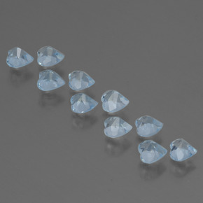 Topaz Gemstones in 4.2 x 4.1 mm Size for Sale, Topaz Stones in Sky Blue Color