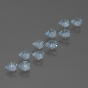 Topaz Gemstones in 4 x 4 mm (calibrated) Size for Sale, Topaz Stones in Sky Blue Color